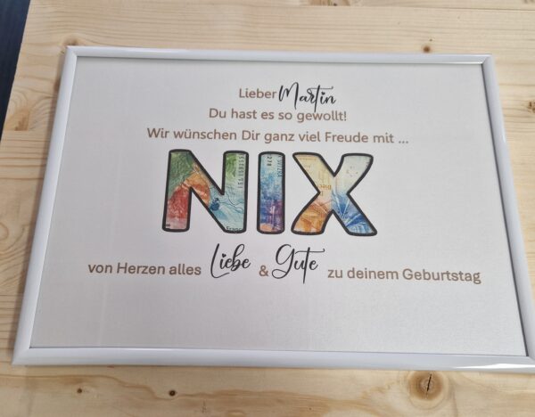 Bilderrahmen mit NIX