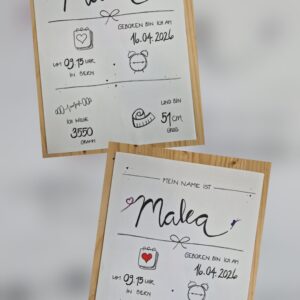 Bilderrahmen "Geburt"